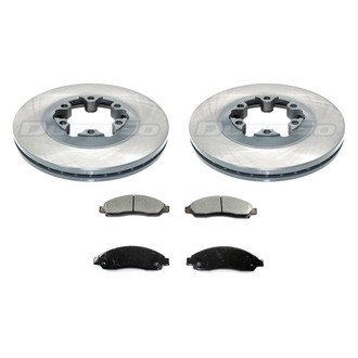 DuraGo® - Premium™ Plain Front Brake Kit with Semi-Metallic Pads