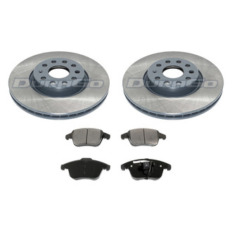 DuraGo® - Premium™ Plain Front Brake Kit with Semi-Metallic Pads
