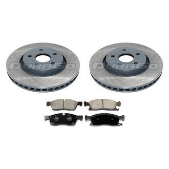 DuraGo® - Premium™ Plain Front Brake Kit with Semi-Metallic Pads