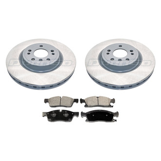 DuraGo® - Premium™ Plain Front Brake Kit with Semi-Metallic Pads