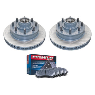 DuraGo® - Premium™ Plain Front Brake Kit with Semi-Metallic Pads