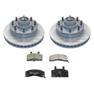 DuraGo® - Premium™ Plain Front Brake Kit with Semi-Metallic Pads