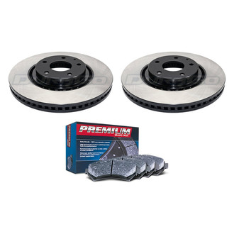 DuraGo® - Premium™ Plain Front Brake Kit with Semi-Metallic Pads