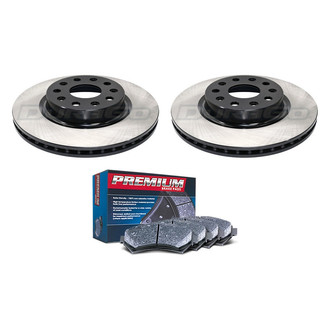 DuraGo® - Premium™ Plain Front Brake Kit with Semi-Metallic Pads