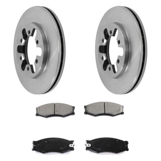 DuraGo® - Premium™ Plain Front Brake Kit with Semi-Metallic Pads