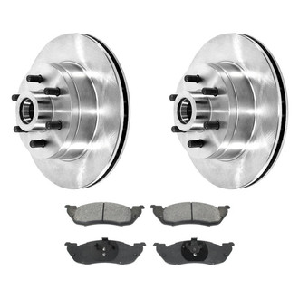 DuraGo® - Premium™ Plain Front Brake Kit with Semi-Metallic Pads