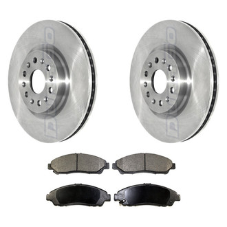 DuraGo® - Premium™ Plain Front Brake Kit with Semi-Metallic Pads