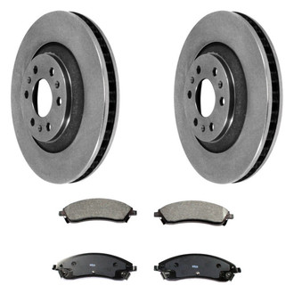 DuraGo® - Plain Front Brake Kit with Ceramic Pads