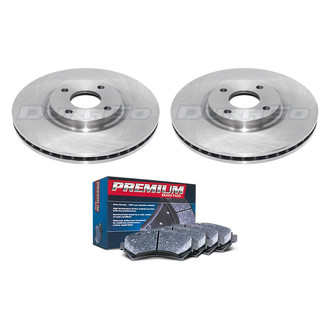DuraGo® - Premium™ Plain Front Brake Kit with Semi-Metallic Pads