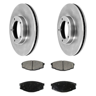 DuraGo® - Plain Front Brake Kit with Ceramic Pads