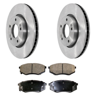 DuraGo® - Plain Front Brake Kit with Ceramic Pads