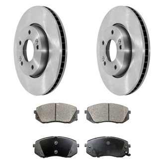 DuraGo® - Plain Front Brake Kit with Ceramic Pads