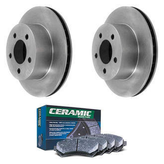 DuraGo® - Plain Front Brake Kit with Ceramic Pads