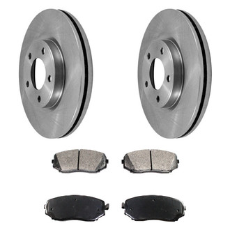 DuraGo® - Plain Front Brake Kit with Ceramic Pads
