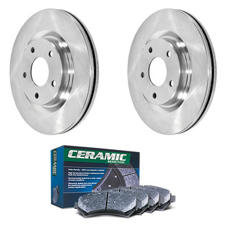 DuraGo® - Plain Front Brake Kit with Ceramic Pads
