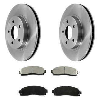 DuraGo® - Plain Front Brake Kit with Ceramic Pads
