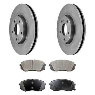 DuraGo® - Plain Front Brake Kit with Ceramic Pads