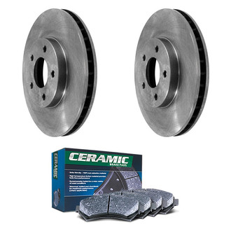 DuraGo® - Plain Front Brake Kit with Ceramic Pads