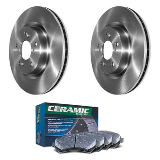 DuraGo® - Plain Front Brake Kit with Ceramic Pads