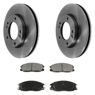 DuraGo® - Plain Front Brake Kit with Ceramic Pads