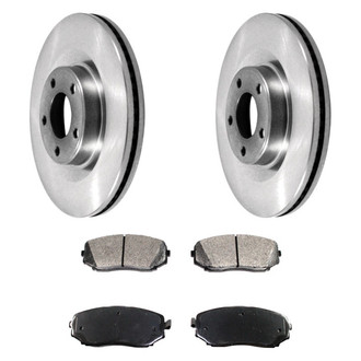 DuraGo® - Plain Front Brake Kit with Ceramic Pads
