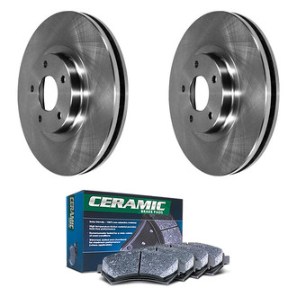 DuraGo® - Plain Front Brake Kit with Ceramic Pads