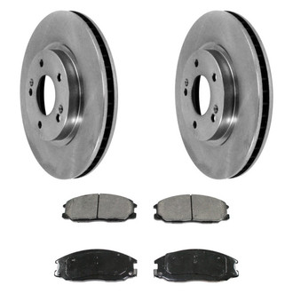 DuraGo® - Plain Front Brake Kit with Ceramic Pads