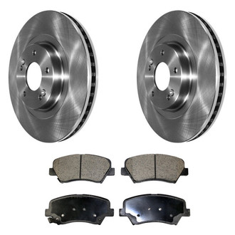 DuraGo® - Plain Front Brake Kit with Ceramic Pads