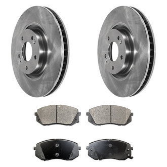 DuraGo® - Plain Front Brake Kit with Ceramic Pads