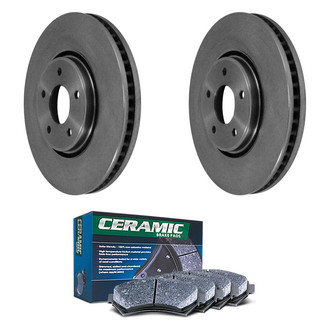 DuraGo® - Plain Front Brake Kit with Ceramic Pads