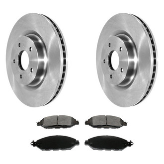DuraGo® - Plain Front Brake Kit with Ceramic Pads