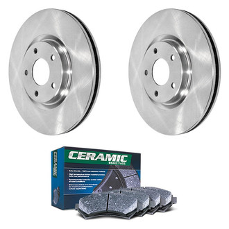 DuraGo® - Plain Front Brake Kit with Ceramic Pads