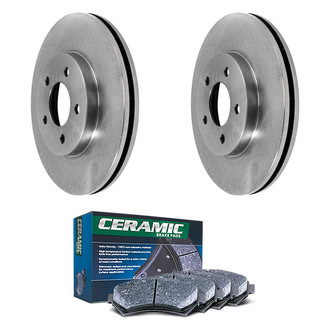 DuraGo® - Plain Front Brake Kit with Ceramic Pads
