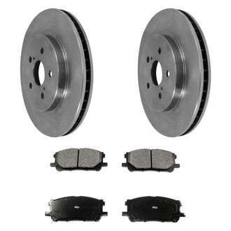 DuraGo® - Plain Front Brake Kit with Ceramic Pads