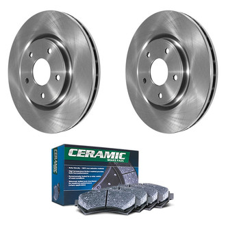 DuraGo® - Plain Front Brake Kit with Ceramic Pads