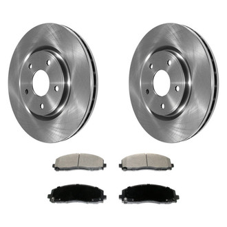 DuraGo® - Plain Front Brake Kit with Ceramic Pads