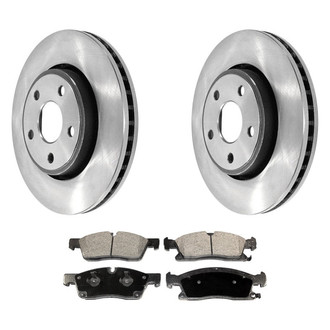 DuraGo® - Plain Front Brake Kit with Ceramic Pads