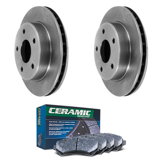 DuraGo® - Plain Front Brake Kit with Ceramic Pads