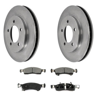 DuraGo® - Plain Front Brake Kit with Ceramic Pads