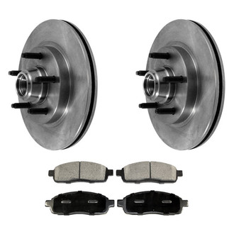 DuraGo® - Plain Front Brake Kit with Ceramic Pads