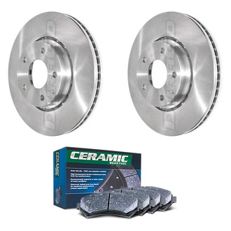 DuraGo® - Plain Front Brake Kit with Ceramic Pads