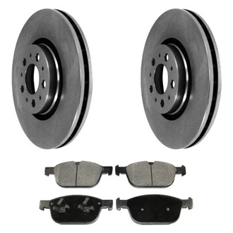 DuraGo® - Plain Front Brake Kit with Ceramic Pads