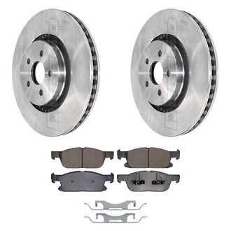 DuraGo® - Plain Front Brake Kit with Ceramic Pads