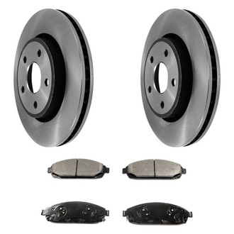 DuraGo® - Plain Front Brake Kit with Ceramic Pads