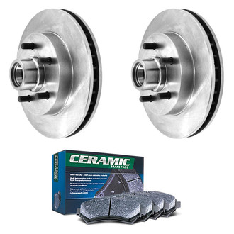 DuraGo® - Plain Front Brake Kit with Ceramic Pads