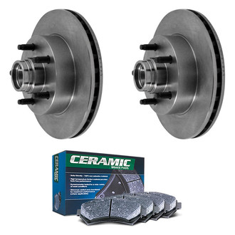 DuraGo® - Plain Front Brake Kit with Ceramic Pads