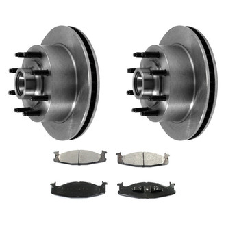 DuraGo® - Plain Front Brake Kit with Ceramic Pads