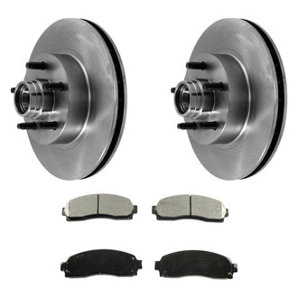DuraGo® - Plain Front Brake Kit with Ceramic Pads
