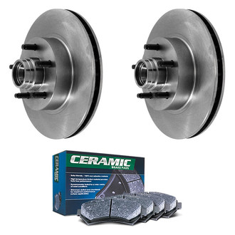 DuraGo® - Plain Front Brake Kit with Ceramic Pads