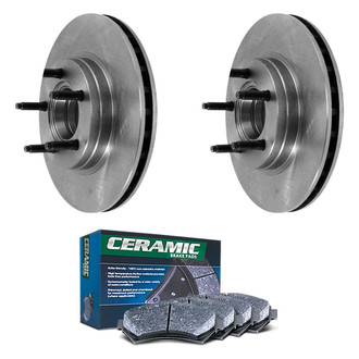 DuraGo® - Plain Front Brake Kit with Ceramic Pads